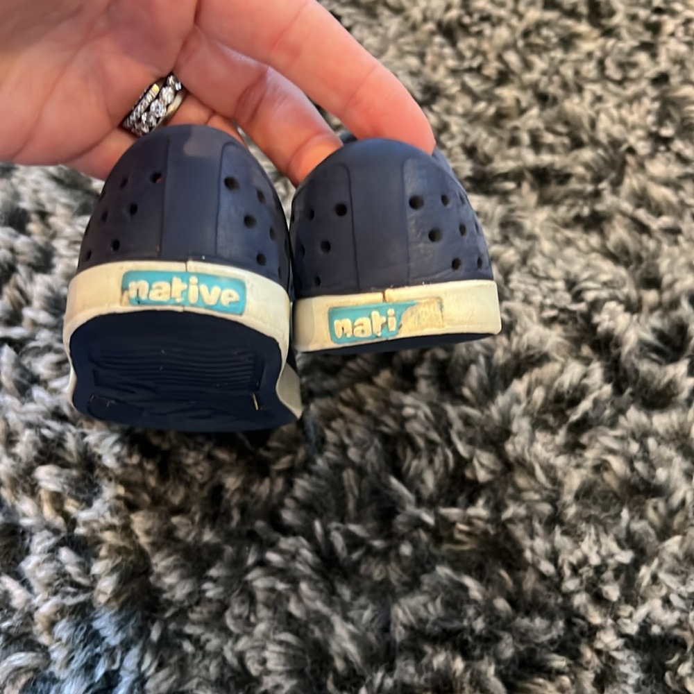Navy blue Native shoes Toddler 8 - Picture 3 of 5